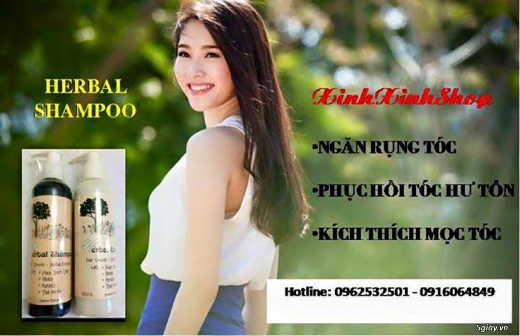 Dầu gội thảo dược Thái lan Herbal Shampoo kích thích mọc tóc, phục hồi tóc - 1