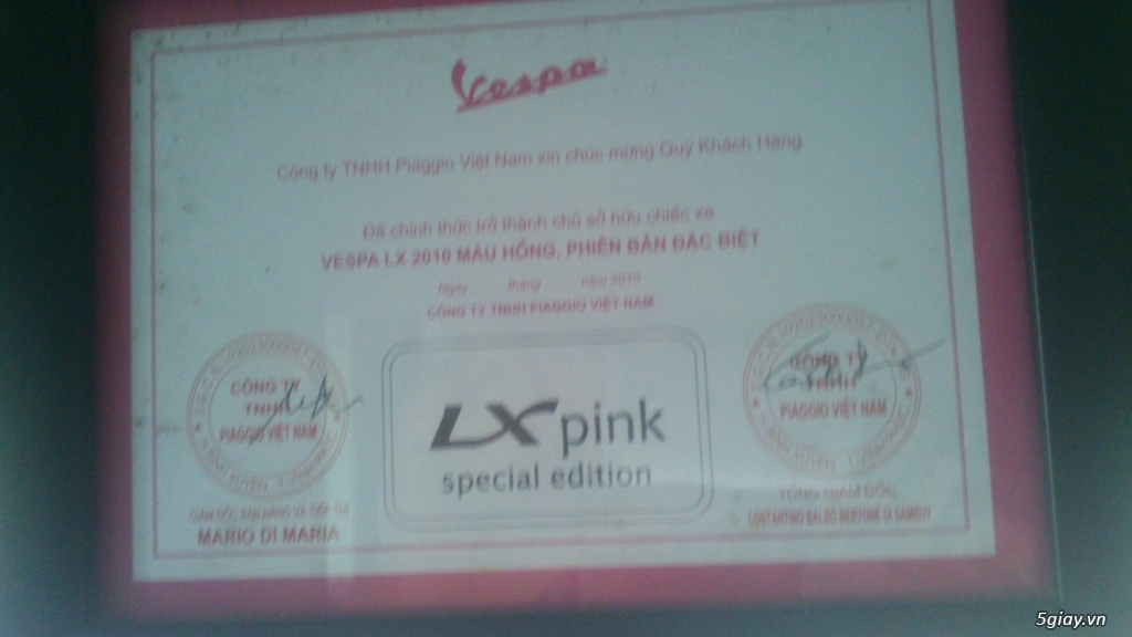 Vespa LX 2010 màu hồng, phiên bản đặc biệt - 10