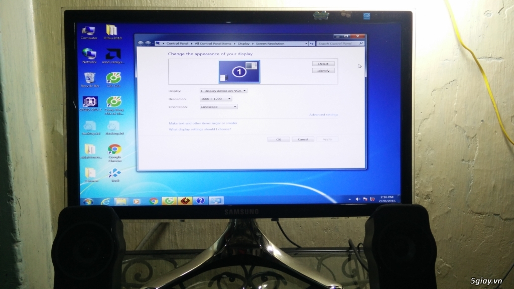 Dàn máy dual core + màn hình samsung bx2250 + loa creative a320