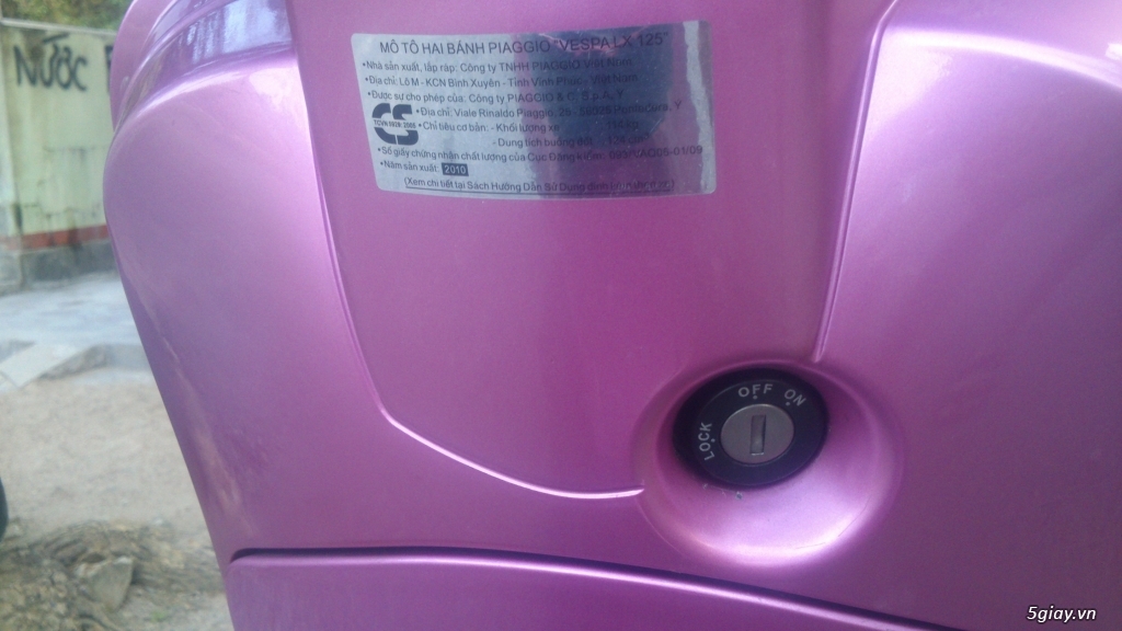 Vespa LX 2010 màu hồng, phiên bản đặc biệt - 9