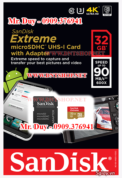 Thẻ Nhớ Micro SD, SDXC, SDHC, CF 16GB 32GB 64GB 128GB 256GB-BH 10 Năm - 6