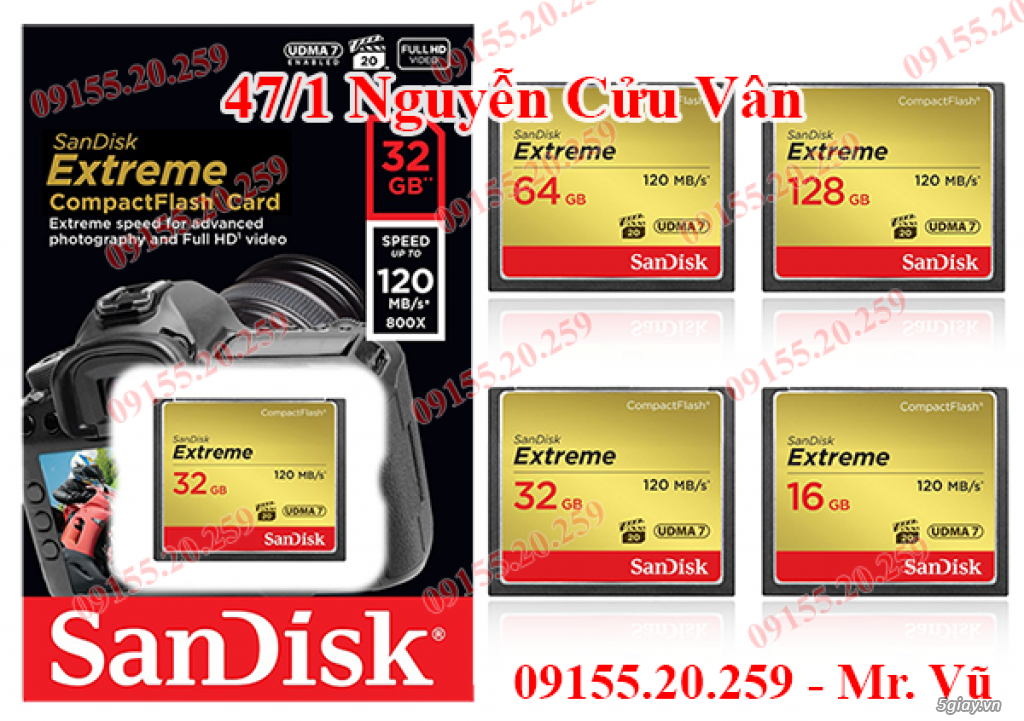 Thẻ Nhớ Chính Hãng SDHC/CF/Sony Duo/MicroSDHC...Trancend/Kingston/Sandisk EXTREME PRO - 14