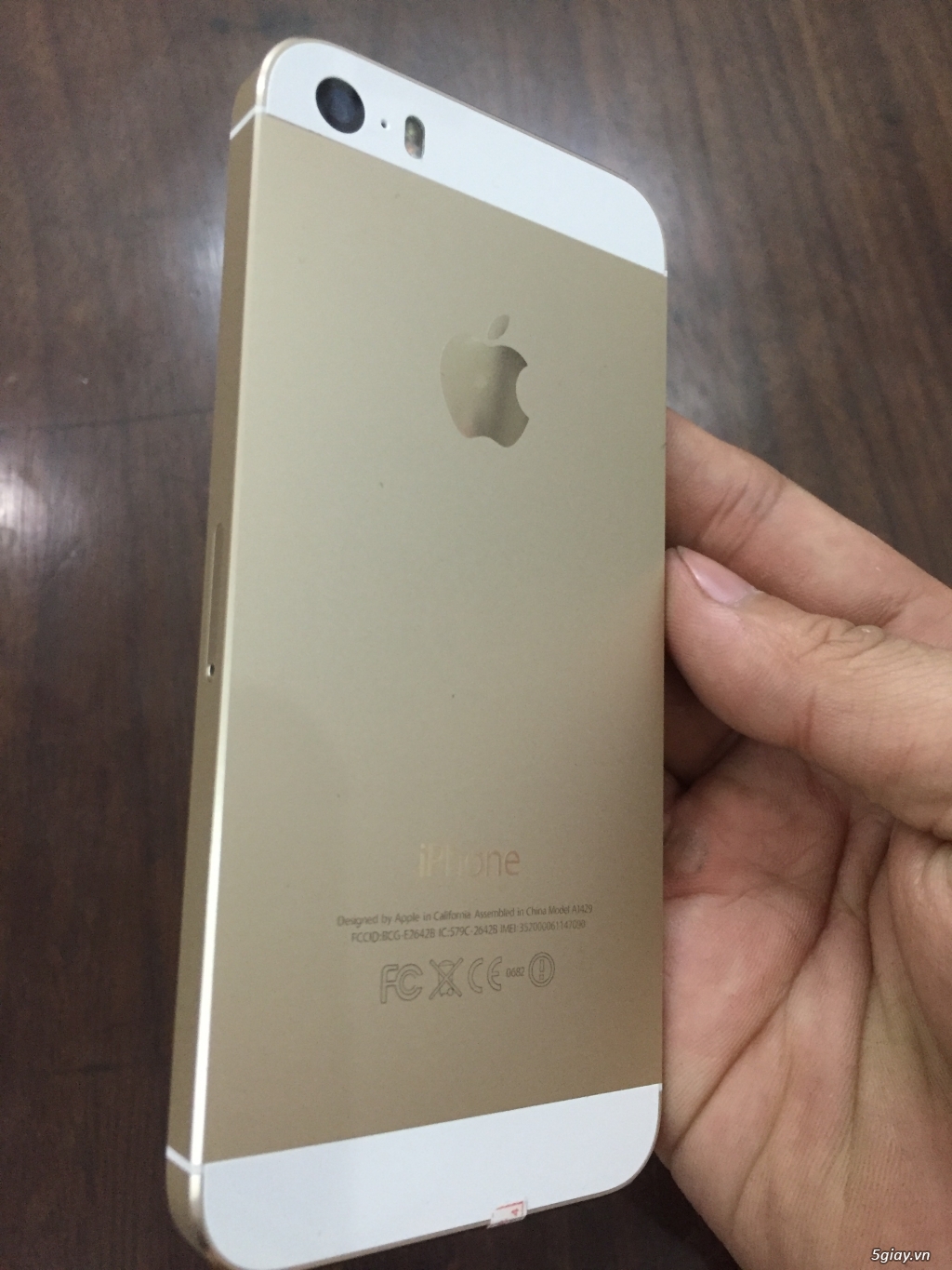 iPhone 5S Vàng 16G QT máy đẹp giá tốt - 2