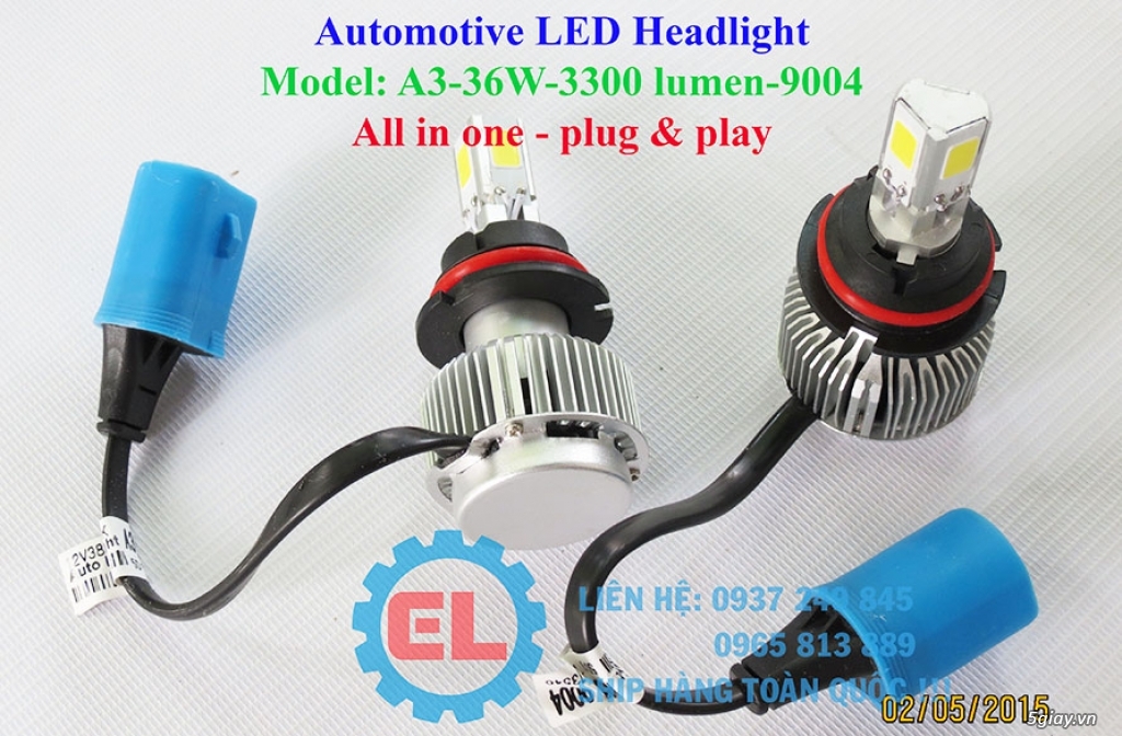 E.L SHOP - Đèn Led siêu sáng xe ô tô: XHP70, XHP50, Philips Lumiled, gương cầu xenon... - 34
