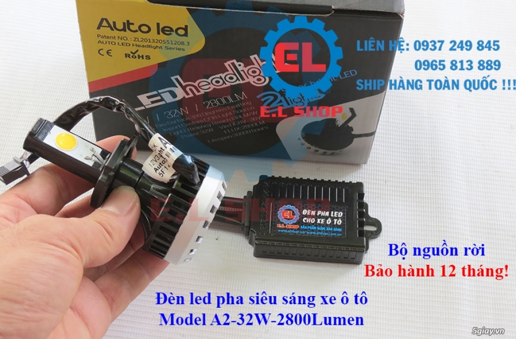 E.L SHOP - Đèn Led siêu sáng xe ô tô: XHP70, XHP50, Philips Lumiled, gương cầu xenon... - 23