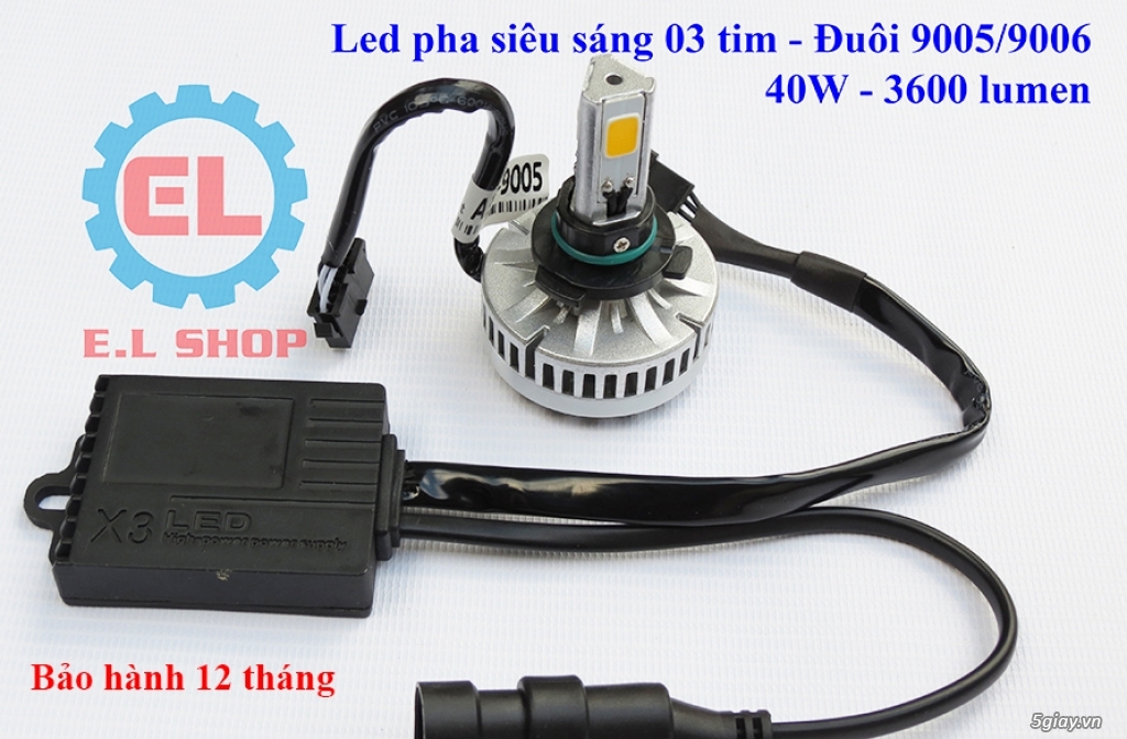 E.L SHOP - Đèn Led siêu sáng xe ô tô: XHP70, XHP50, Philips Lumiled, gương cầu xenon... - 32