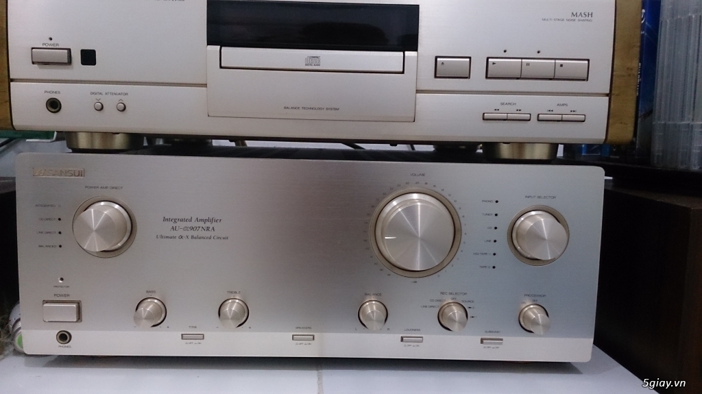 AMPLI SANSUI 907 NRA, CD Sansui 917 XR với remote zin và loa Monitor Audio Studio 6 - 4