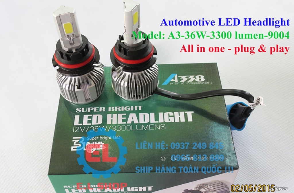 E.L SHOP - Đèn Led siêu sáng xe ô tô: XHP70, XHP50, Philips Lumiled, gương cầu xenon... - 33