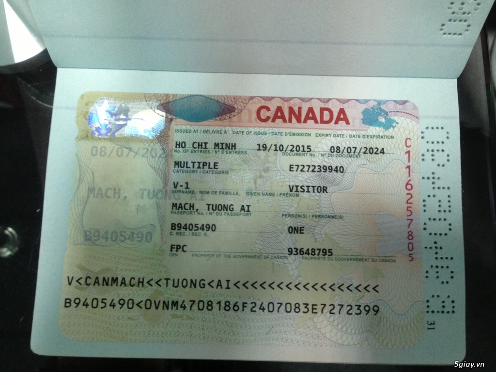 Chuyên visa du lịch , thăm thân tại Canada...Hotline : 090 8888 516