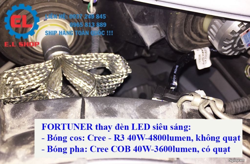 E.L SHOP - Đèn Led siêu sáng xe ô tô: XHP70, XHP50, Philips Lumiled, gương cầu xenon... - 15