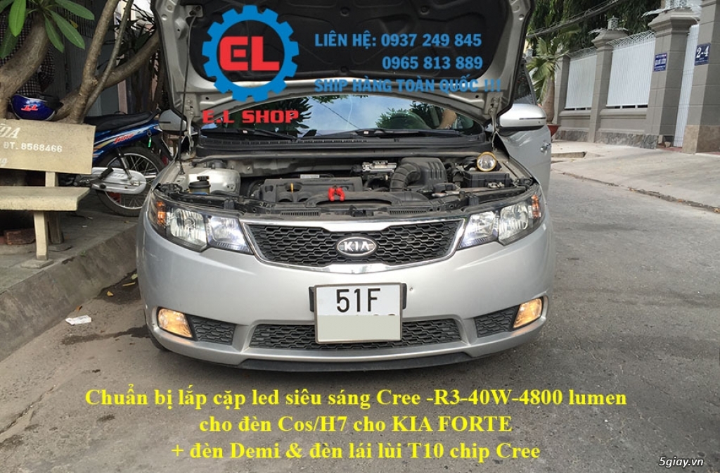 E.L SHOP - Đèn Led siêu sáng xe ô tô: XHP70, XHP50, Philips Lumiled, gương cầu xenon... - 18