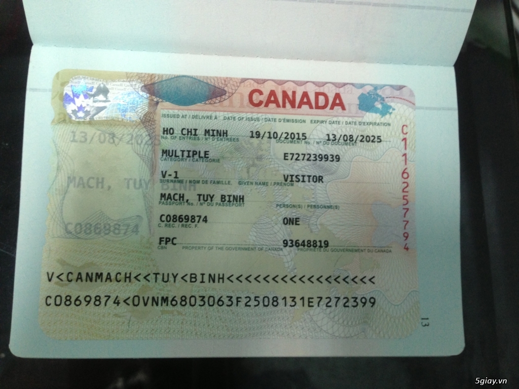 Chuyên visa du lịch , thăm thân tại Canada...Hotline : 090 8888 516 - 2