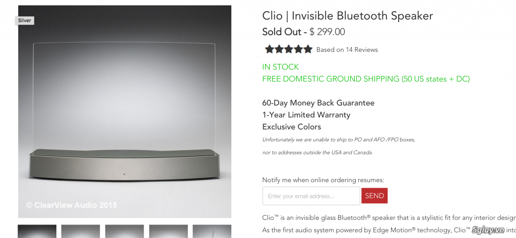 cần bán loa bluetooth Cilo Clearview - 2