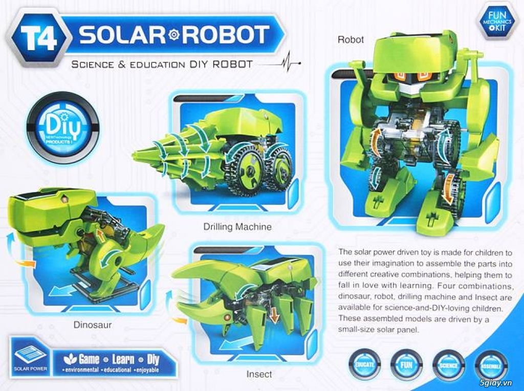 Robot năng lượng mặt trời,thay đổi kiểu mẫu. - 1