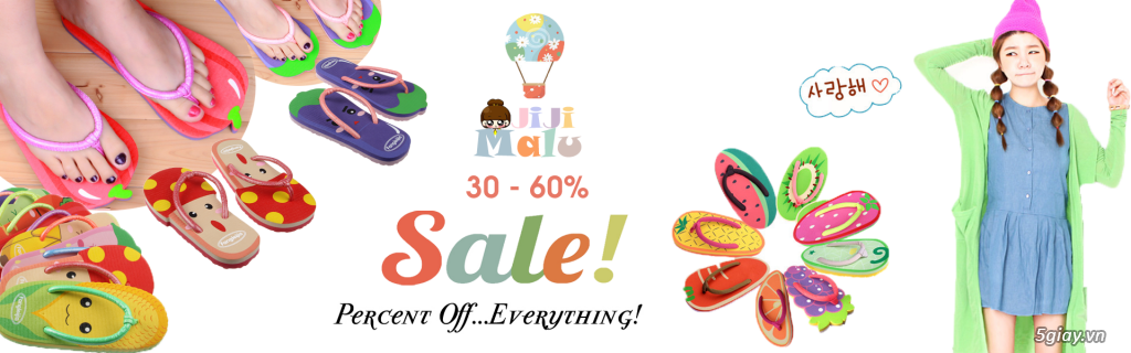 SALE OFF 30 - 60% DÉP HOẠT HÌNH SIÊU ĐÁNG YÊU