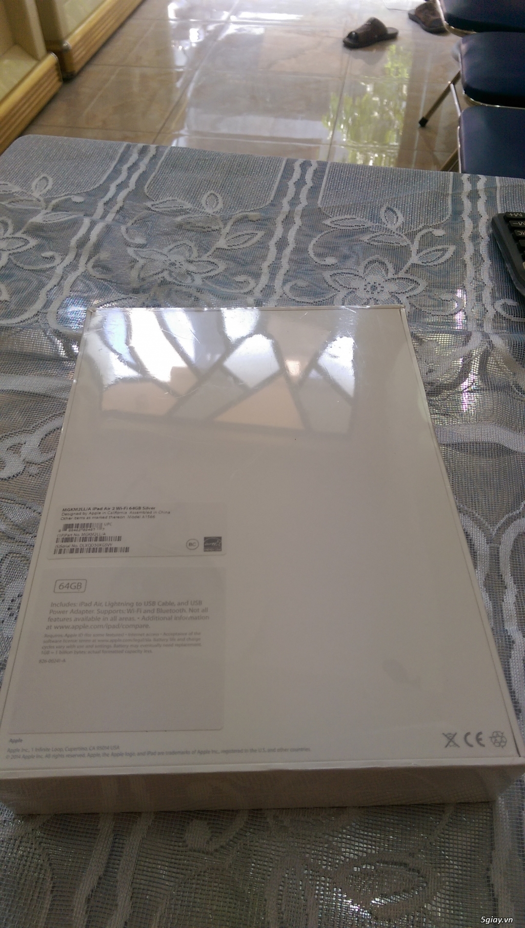 Ipad Air 2 Wifi 64GB Silver Full box nguyên seal chưa active. - 1