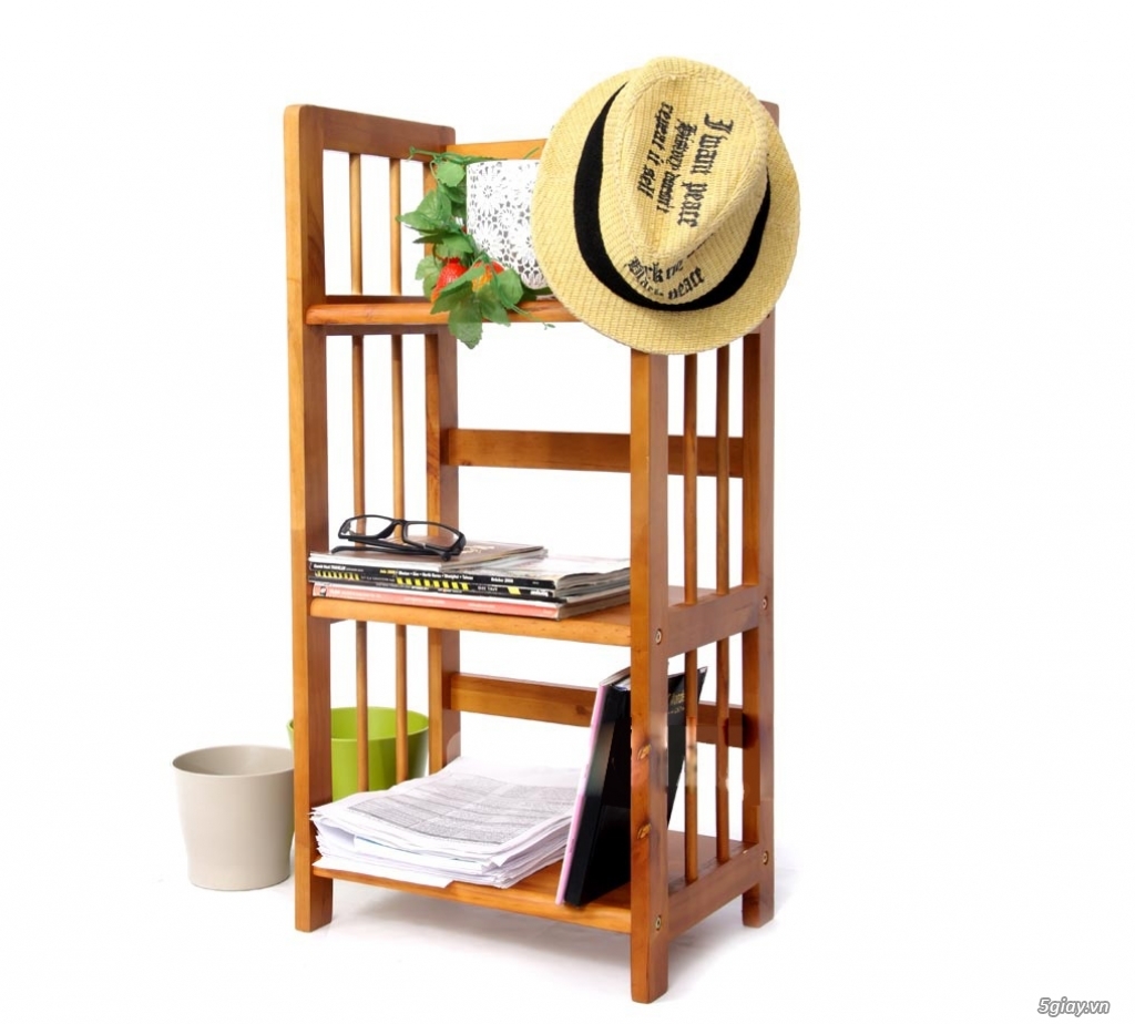 Kệ sách-Kệ dép gỗ (tháo lắp được) - 3