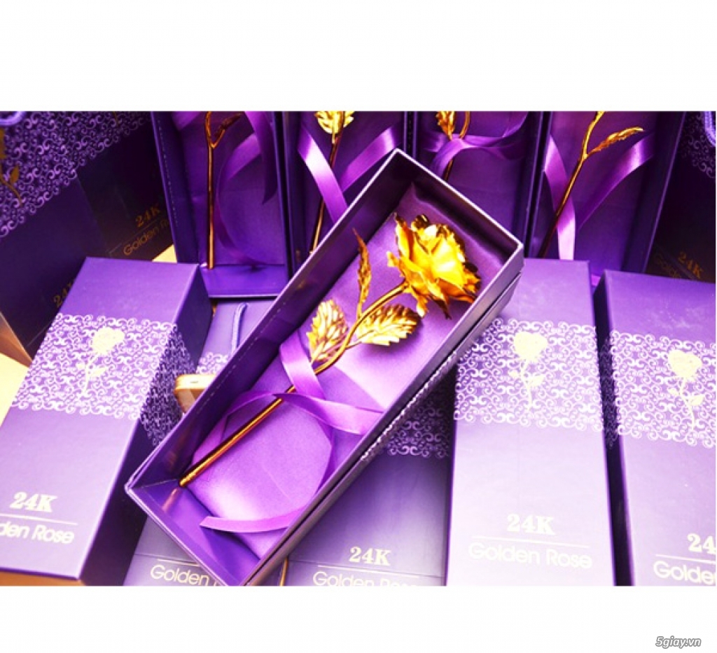 Hoa hồng mạ vàng 24K dành cho 8/3 chỉ 250K - 1