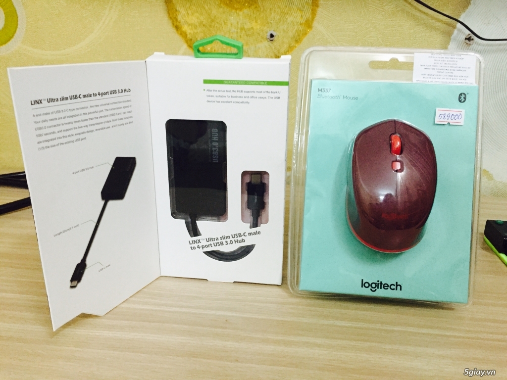 Thanh lý: Usb hub C JCPAL - Mouse logitech M337 Bluetooth