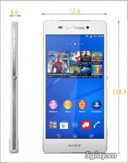 Cơn lốc  Sony Xperia Z3v (Verizone-4G LTE D6708) - 3