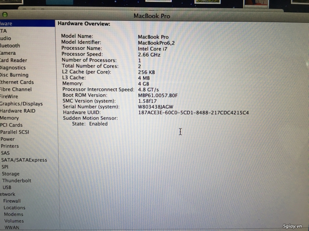 Cần bán MacBook Pro I7 MID 2010 hàng mỹ xách tay - 4