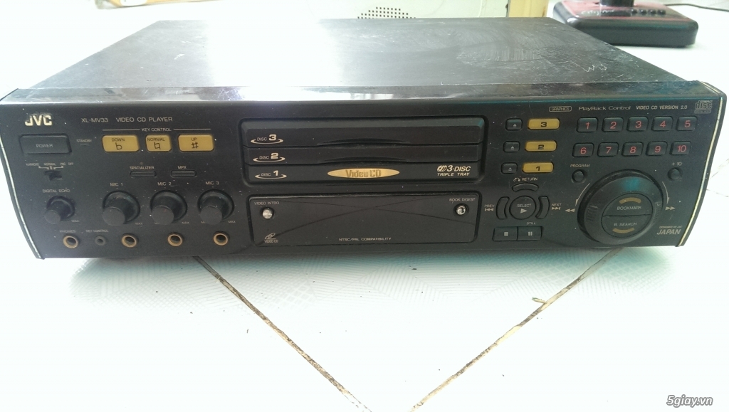 Đầu VCD 3 đĩa JVC, đầu CD 5 đĩa JVC, máy (phone + fax + copy) Sharp UX-177A