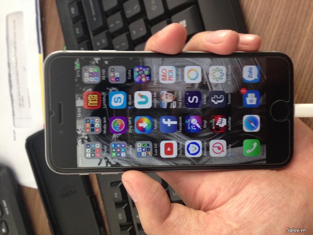 HCM- iPhone 6 trắng. 8tr - 1