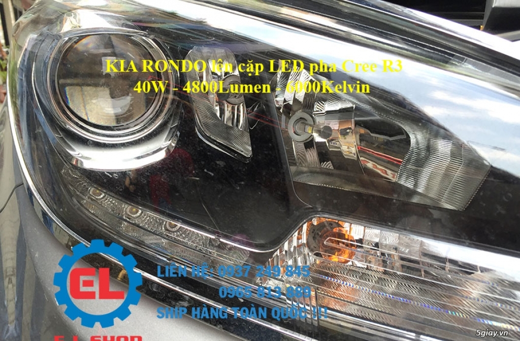 E.L SHOP - Đèn Led siêu sáng xe ô tô: XHP70, XHP50, Philips Lumiled, gương cầu xenon... - 27