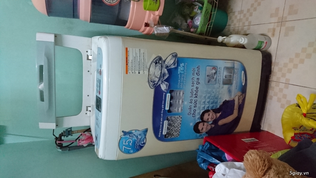 Bán máy giặt 7.5kg Samsung giá sinh viên 1t5 - 1