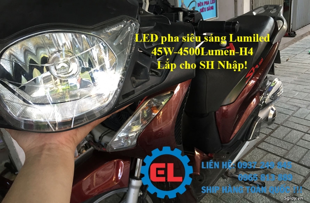 Đèn led pha siêu sáng Philips Lumiled, đèn pha phụ L4, trợ sáng L4 cho xe ô tô, xe mô tô và xe máy! - 14