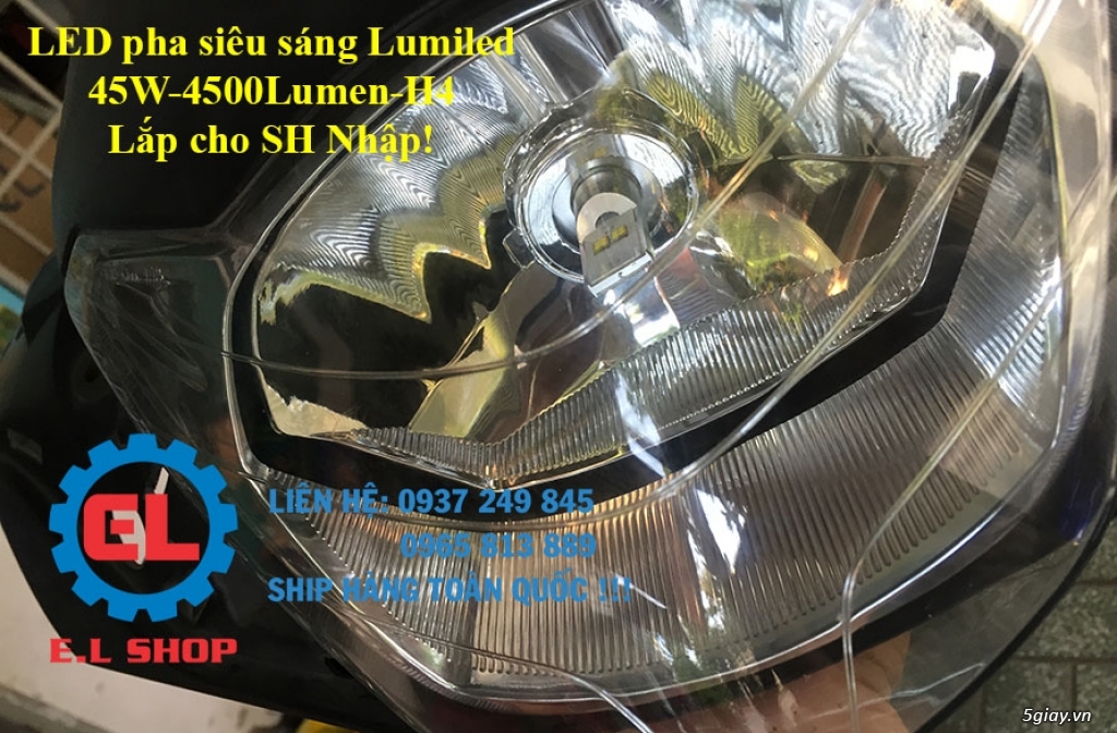 Đèn led pha siêu sáng Philips Lumiled, đèn pha phụ L4, trợ sáng L4 cho xe ô tô, xe mô tô và xe máy! - 15