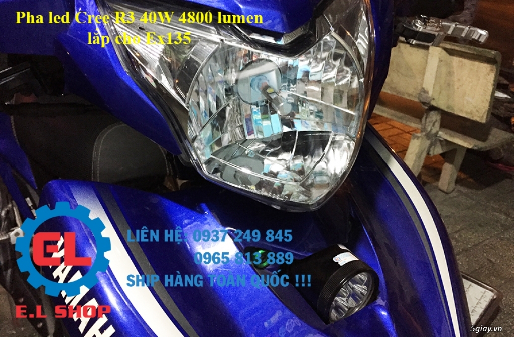 Đèn led pha siêu sáng Philips Lumiled, đèn pha phụ L4, trợ sáng L4 cho xe ô tô, xe mô tô và xe máy! - 34