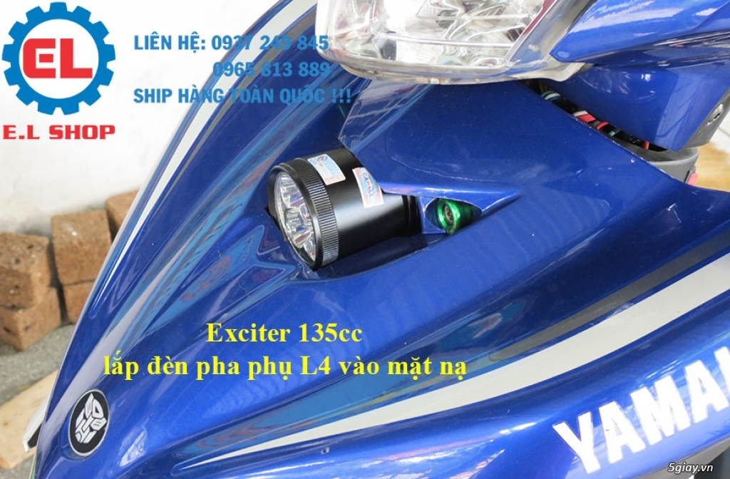 Đèn led pha siêu sáng Philips Lumiled, đèn pha phụ L4, trợ sáng L4 cho xe ô tô, xe mô tô và xe máy! - 24