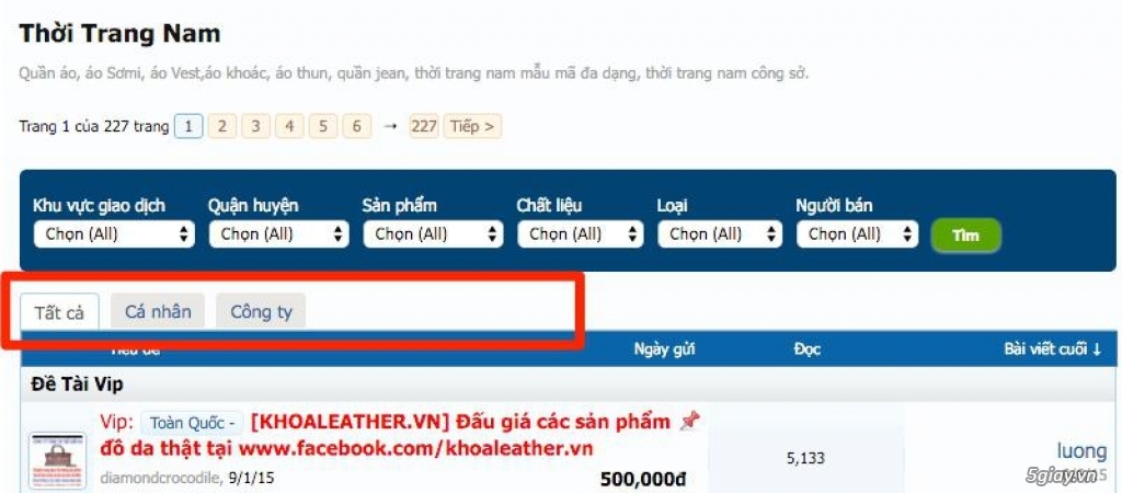 Thông báo: Bỏ thu phí tạo topic tại 5giay