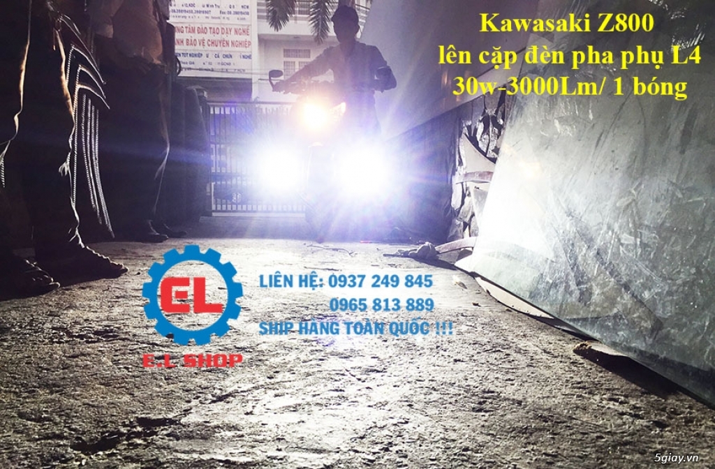 Đèn led pha siêu sáng Philips Lumiled, đèn pha phụ L4, trợ sáng L4 cho xe ô tô, xe mô tô và xe máy! - 31