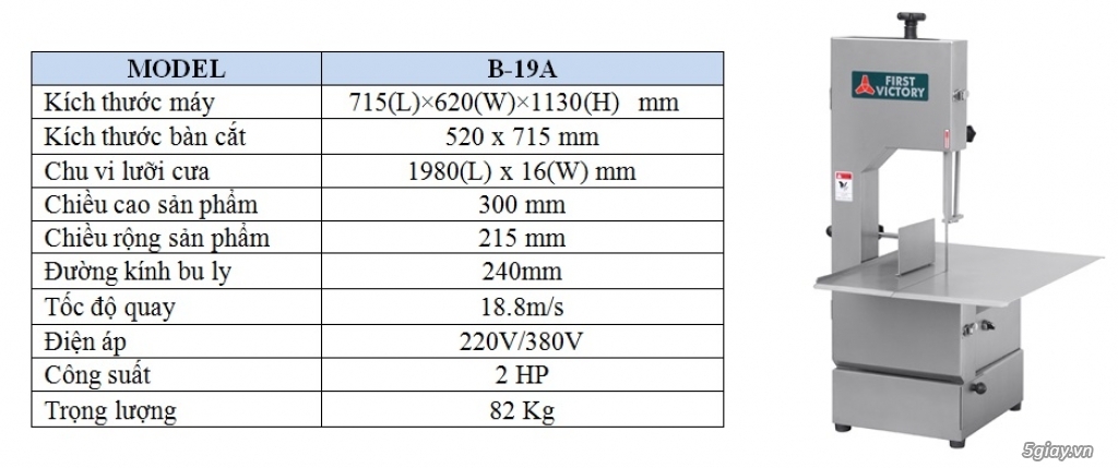 Máy cưa, lưỡi cưa cá, xương, thực phẩm đông lạnh chất lượng, giá tốt - 1