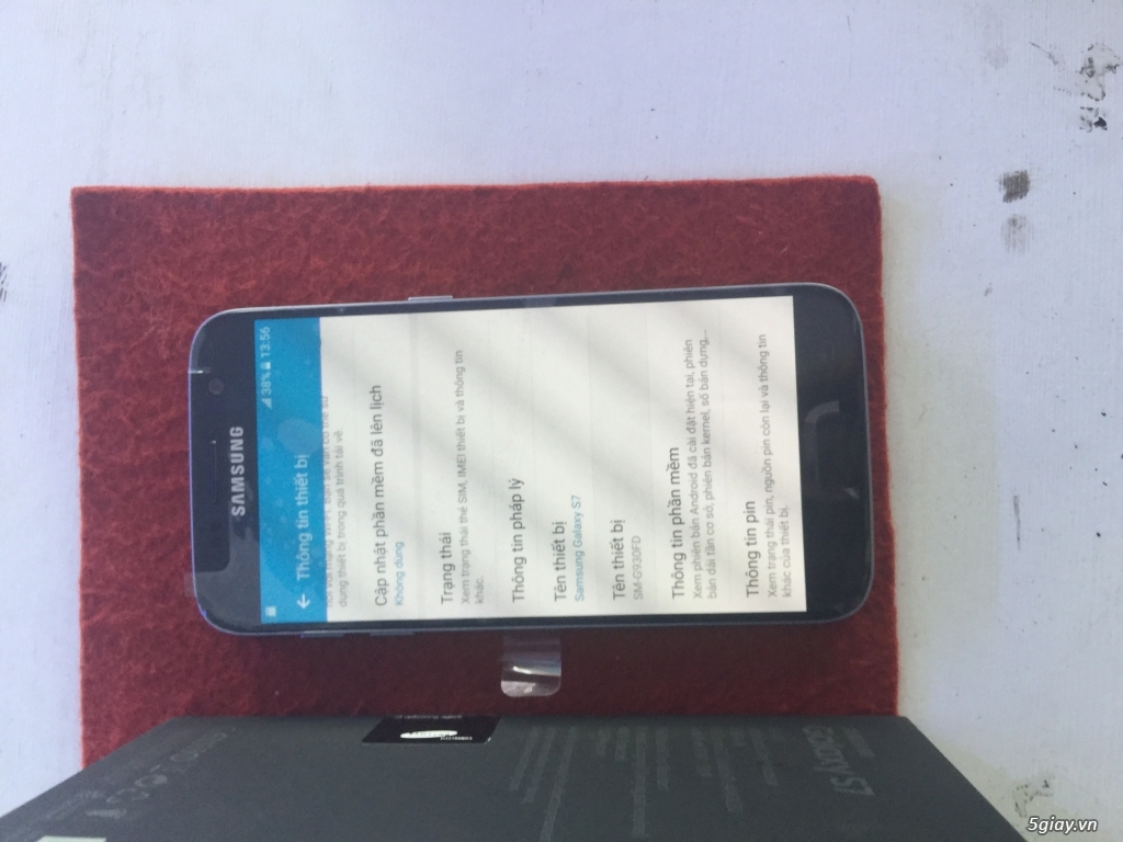 Samsung S7 màu xanh đen chính hãng cty,fullbox chưa kích bảo hành - 3