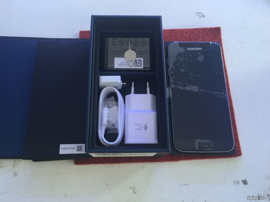 Samsung S7 màu xanh đen chính hãng cty,fullbox chưa kích bảo hành - 6
