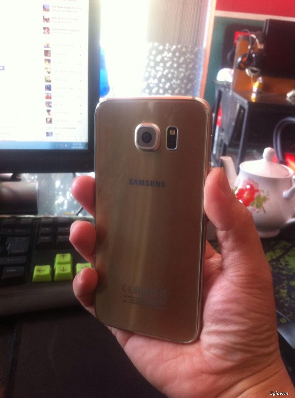 Bán Samsung S6 32G Gold, hàng còn mới 98% (Cầm đồ thanh lý)