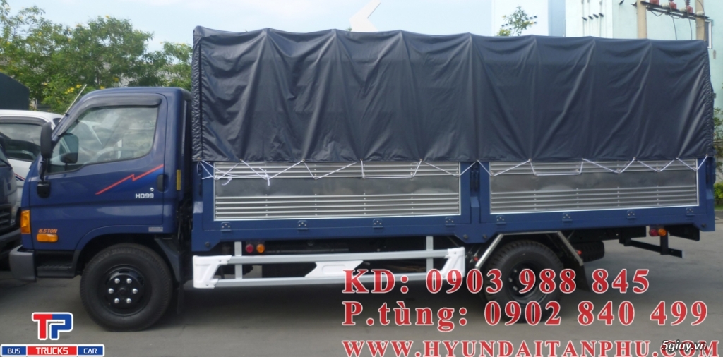Xe tải hyundai HD99 7 tấn, thùng mui bạt 2016 - 3