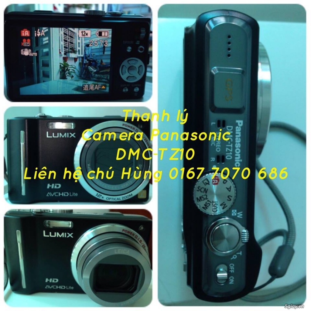 Thanh lý  máy ảnh Panasonic Lumix DCM TZ10