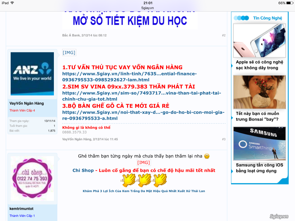 Nhờ MOD vào xem dùm nhe