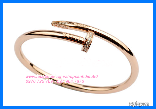 Toàn Quốc- Vòng Tay Cartier Đinh Tán Mạ 18k . - 1