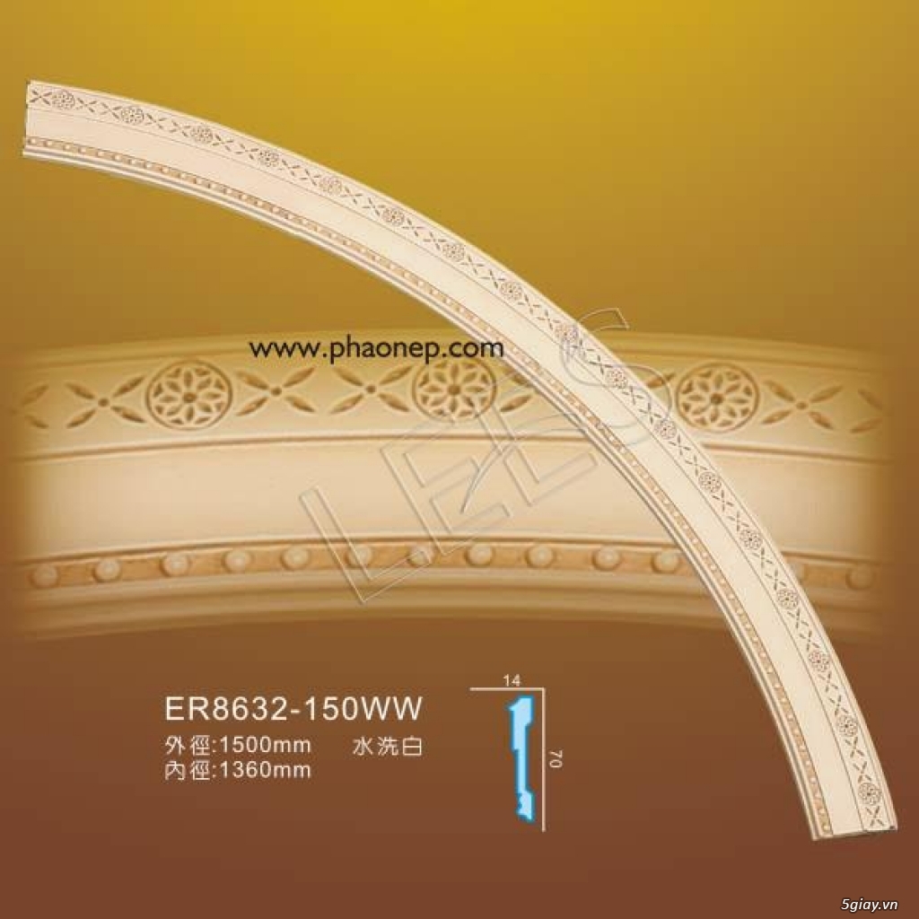 phào chỉ, phào nẹp, tấm ốp trần, con sơn, lò sưởi... - 2