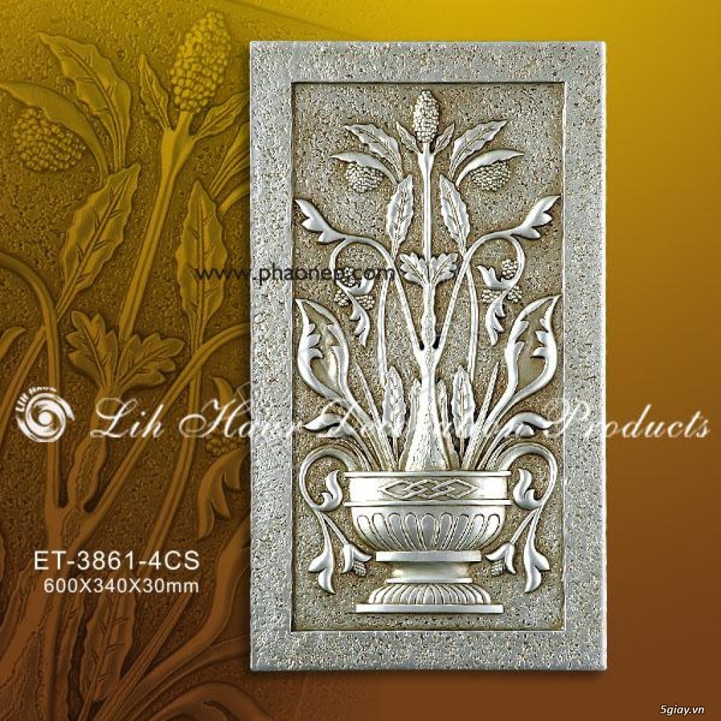 phào chỉ, phào nẹp, tấm ốp trần, con sơn, lò sưởi... - 4