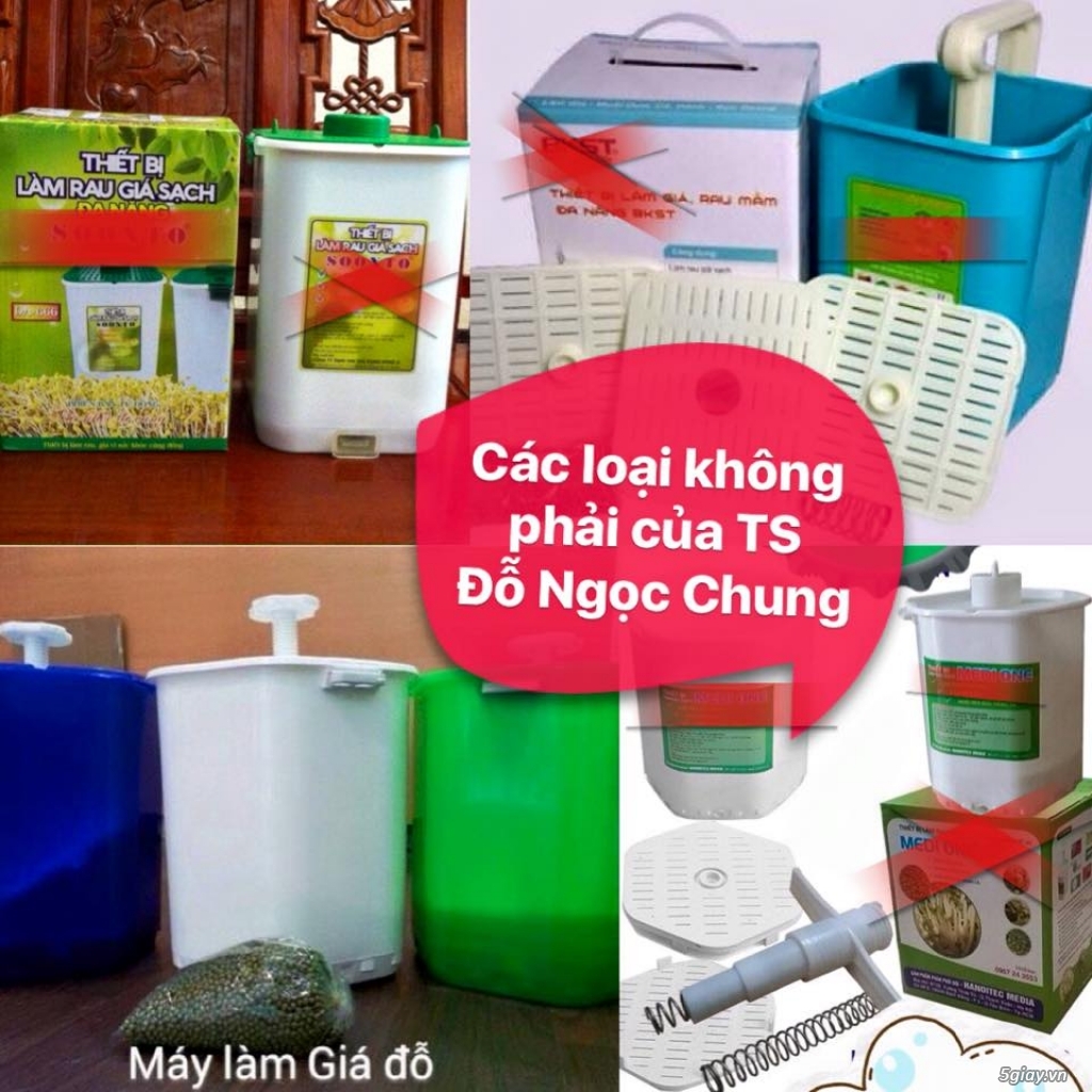 Thiết bị làm giá đỗ, rau mầm sạch đa năng GV 102 - Của TS Đỗ Ngọc Chung