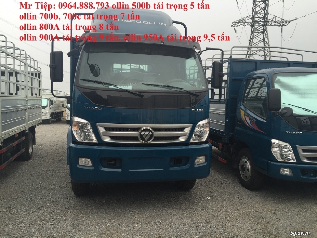 xe tai truong hai thaco ollin tải trọng 5 tấn tại hà nội giá tốt