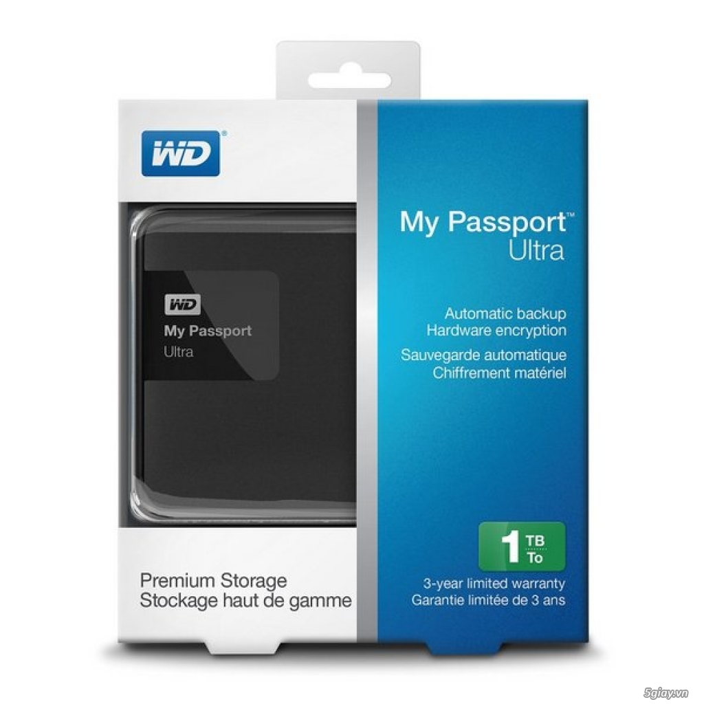 Ổ Cứng Di Động Western Digital My Passport Ultra 1TB - 2TB, USB 3.0