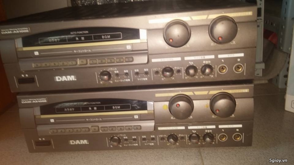 Bán 2 cài amply karaoke nội địa nhật DAM 5100II hát hay nhẹ. made in JAPAN 5giay