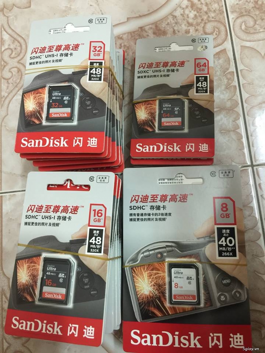 Thẻ Nhớ Sandisk bán buôn bán lẻ cho máy ảnh, máy quay, Camera IP, Gopro...